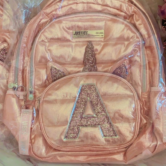 JUSTICE MONOGRAM BACKPACK - Picture 3 of 3